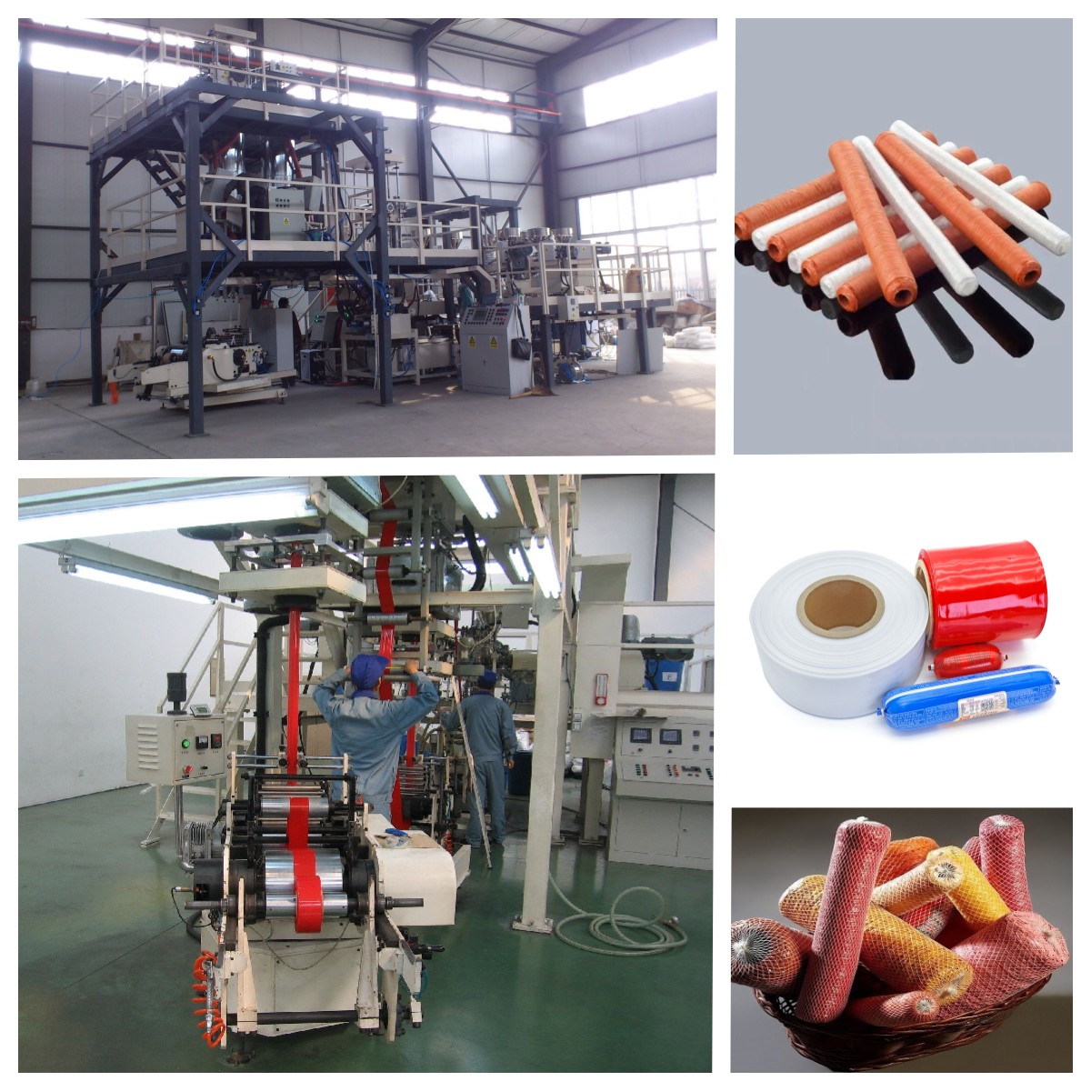 カスタマイズ可能な 3 ～ 5 層多層共押出プラスチック ソーセージ ケーシング押出ライン