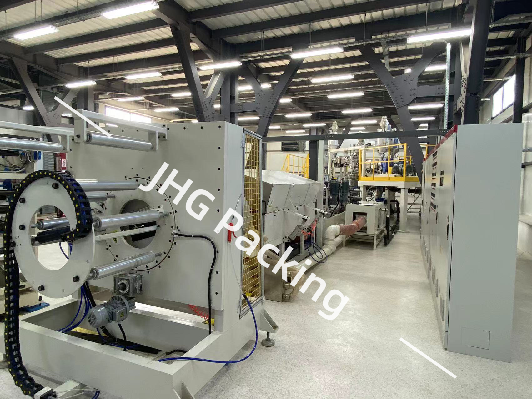 カスタマイズ可能な 3 ～ 5 層多層共押出プラスチック ソーセージ ケーシング押出ライン